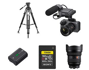 Sony FX3 Tripod Kit - Ultimate Stability and Flexibility for Cinematic Creations. Available at Cinesouk, Marrakech.