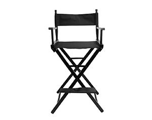 Foldable Makeup Chair - Portable and Professional Seating for Makeup Artists. Available at Cinesouk, Marrakech.