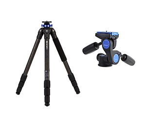 Benro Mach3 Benro TMA48CXL Trépied en fibre de carbone + Benro HD3A Tête Arca-Swiss à 3 trépieds
