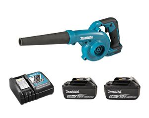 Makita Cordless Blower DUB185Z kit with batteries and charger - compact model (leaf blower)