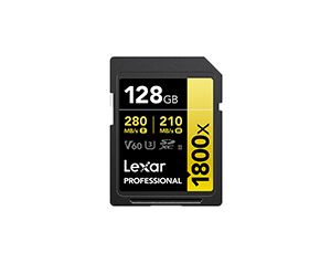 Lexar Pro Gold 128GB SDXC V60 UHS-II 1800x