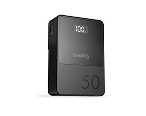 SmallRig V Mount Battery VB50 - Compact and reliable power solution for professional filmmakers. Available at Cinesouk, Marrakech.