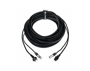 XLR & power multi cable 15m