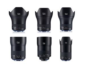 Zeiss Milvus 6-Lens Set ZF.2 – 15 mm to 85 mm full-frame primes with matched color, T* coating, manual focus, and Nikon F mount adaptable to Sony E, Canon RF, Nikon Z, and L-Mount.